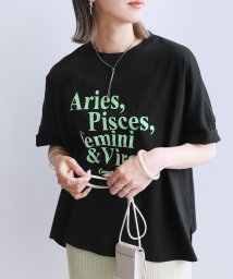reca/配色ロゴゆったりワイドTシャツ(bel－blc－6113)/506297201