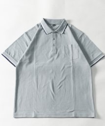 Nylaus/鹿の子 衿ライン 胸ポケット 半袖ポロシャツ/506299199