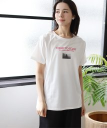 REAL　CUBE/接触冷感フロッキーロゴベーシックTシャツ/506302989