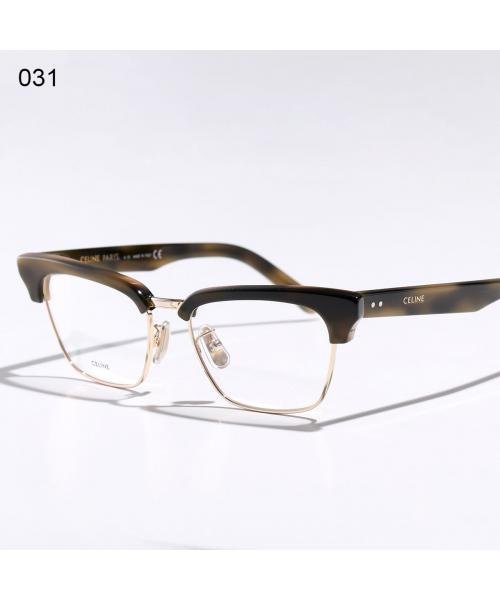 CELINE メガネ CL50026U ブロー型 ハーフリム サーモント CELINE メガネ CL50026U ブロー型 ハーフリム