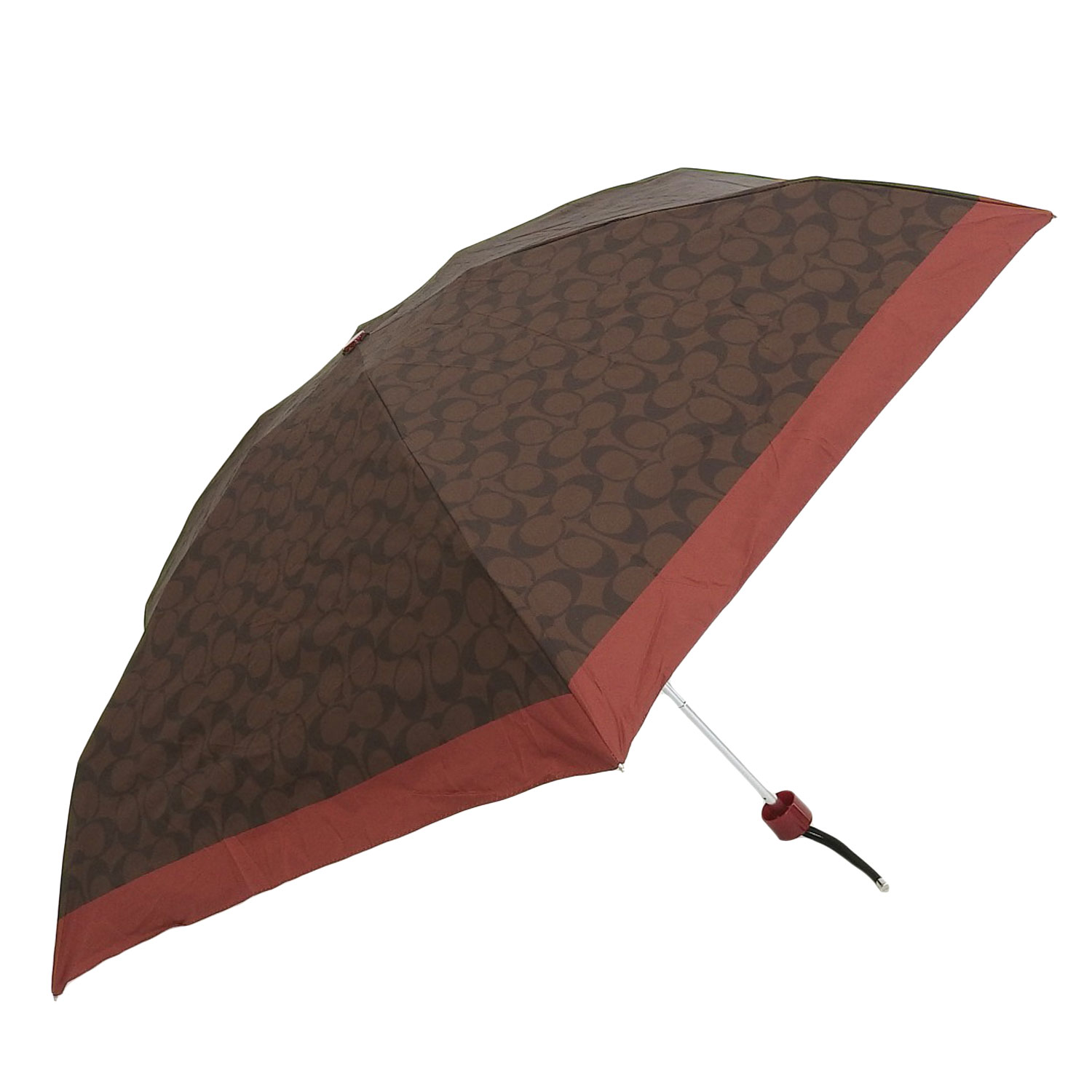 COACH兼用傘UVカット ミニ アンブレラ・シグネチャー ハート プリント COACH兼用傘UVカット ミニ アンブレラ・シグネチャー ハート プリント