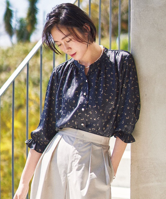 ブルー系｜シャツ・ブラウス｜自由区 (Lサイズ)(ジユウクエル)｜阪急