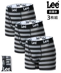 marukawa shonan/【Lee/リー】ボーダー ボクサーパンツ 3枚組み 3Pセット メンズ 下着 アンダーウェア ブランド インナー/506218214