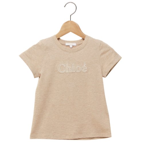 クロエ 子供服 Tシャツ カットソー ベージュ ガールズ CHLOE C20112  