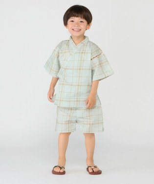 SHIPS Colors  KIDS/SHIPS Colors:〈洗濯機可能〉チェック 甚平(90~120cm)◇/506316957