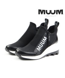 MUUM/ムーム MUUM レディース スニーカー ファスナーニット ウェッジソールスニーカー 厚底 ファスナー 歩きやすい 履きやすい MU－2100/506315902