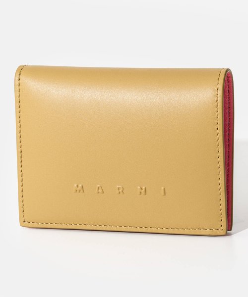 マルニ MARNI PFMOQ14Q09 P5298 二つ折り財布 BILLFOLD レディース 財布 ビルフォード レザー ミニ財布 シンプル プレゼント ギ 5cm 財布 また