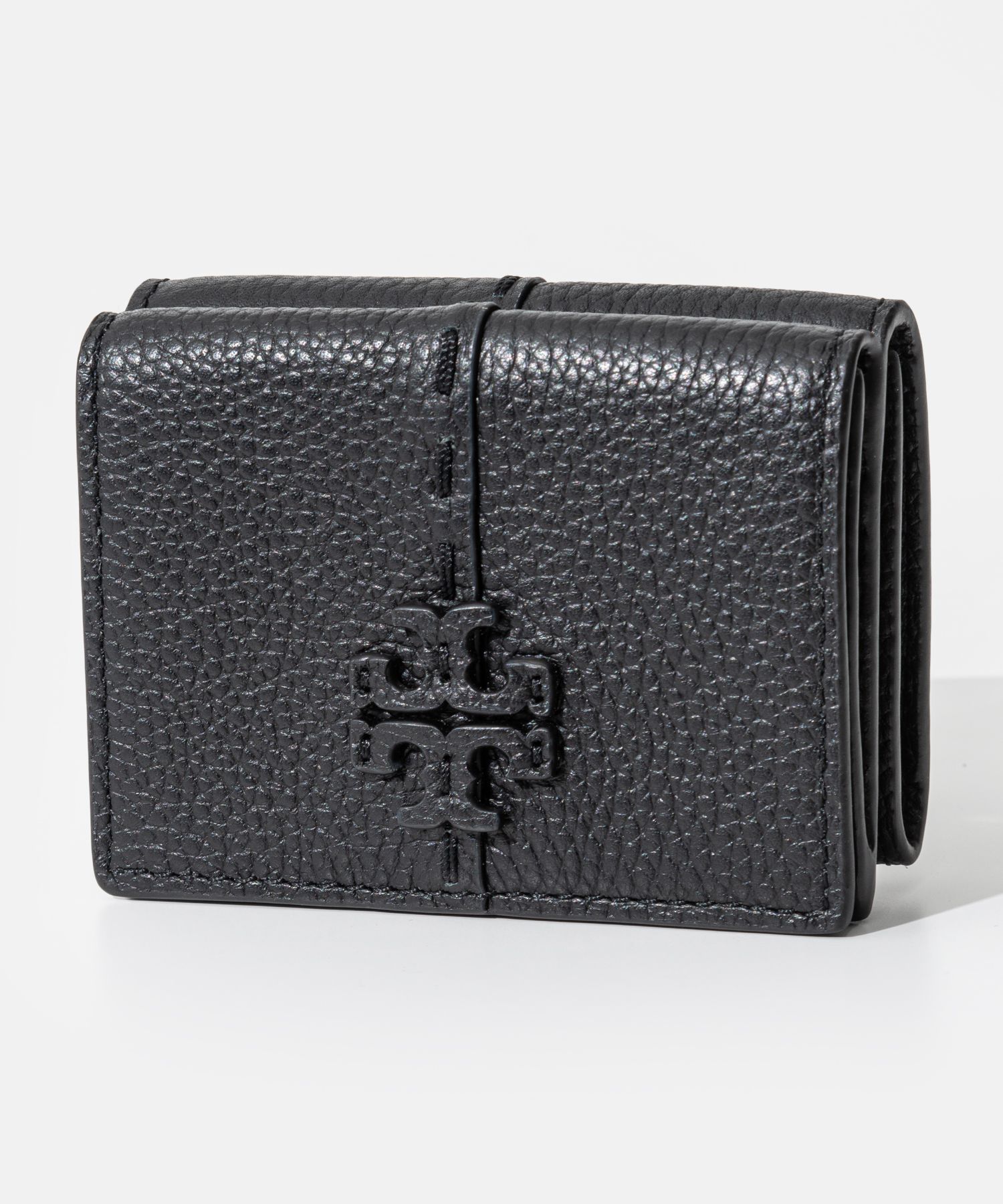 未使用 TORY BURCH トリーバーチ エンボス レザー三つ折り財布 未使用 TORY BURCH トリーバーチ エンボス レザー三つ折り財布