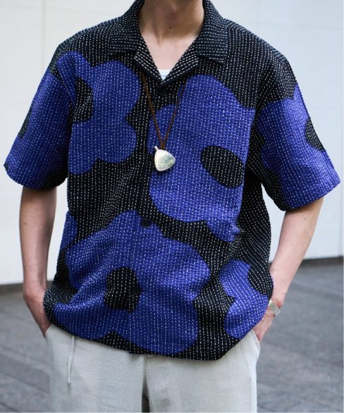 mii (ミイ) for BOUCLE BIG FLOWER カンタオープンカラーシャツ mii ミイ