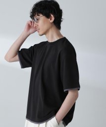 nano・universe/ジャガードフェイクレイヤードTシャツ 半袖/506106445