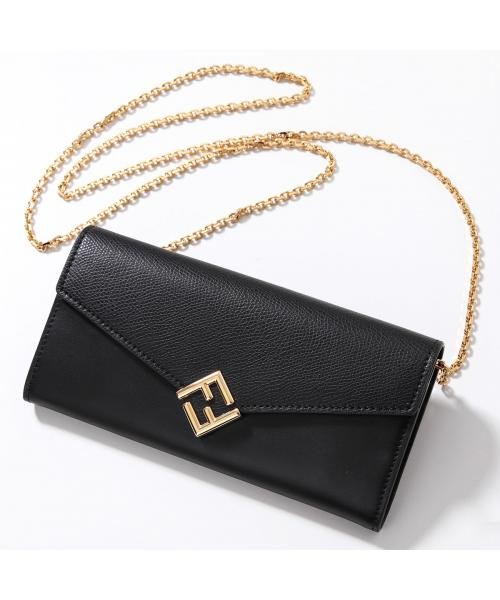 セール】FENDI 長財布 8M0365 ALWA ALV4 ストラップチェーン付き FF 