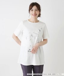 Leilian/刺繍半袖Tシャツ【Leilian WHITE LABEL】/506169463