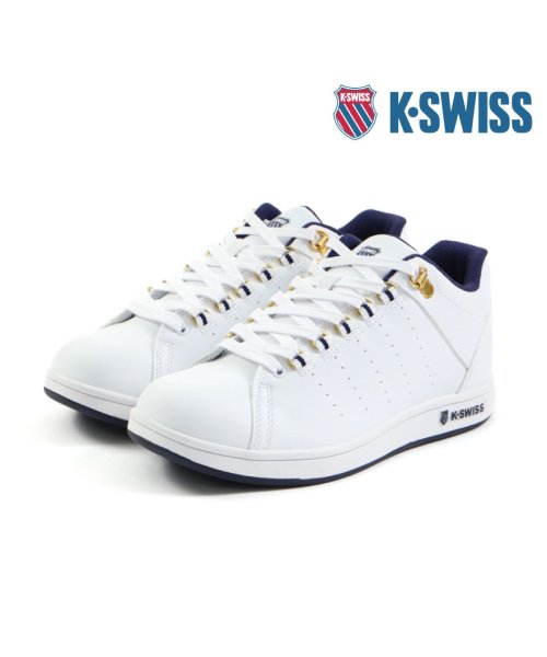 K・SWISS(ケースイス)/ケースイス K－SWISS メンズ スニーカー KS100 コートシューズ ホワイトスニーカー ホワイトシューズ 通学 父の日 DO－KS100/ホワイト系1