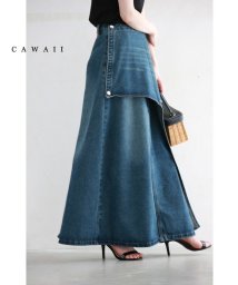 CAWAII/アシンメトリーデザインのデニムロングスカート/506344402