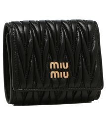 MIUMIU/ミュウミュウ 三つ折り財布 マテラッセレザー ミニ財布 ブラック レディース MIU MIU 5MH033 2FPP F0002/506344570