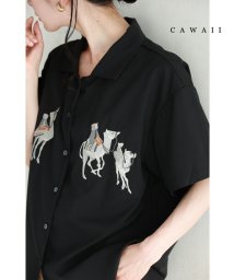 CAWAII/シルクロードを行くラクダ刺繍シャツトップス/506345420