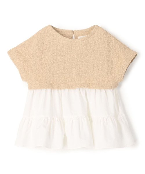 【WEB先行予約】バルキーヤーンジャージーコンビ ティアードプルオーバー 