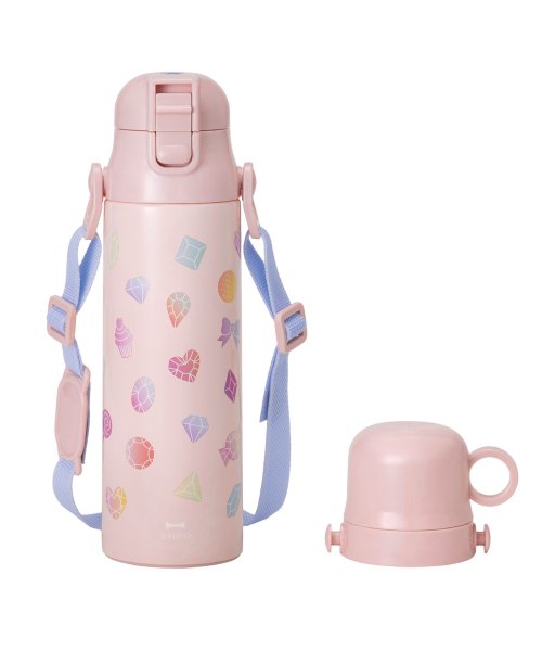 BRUNO ブルーノ 水筒 ステンレスボトル キッズ 570ml 580ml 肩掛け 保温 保冷 ワンタッチ ダイレクト 直飲み コンパクトプッシュ コップ付 人気・おすすめ｜使いやすい・旅行におすすめ 品質保証 全国発送 在庫限り