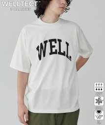 coen(coen)/【WELLTECT】ロゴプリントクルーネックTシャツ（WEB限定カラー）/WHITE
