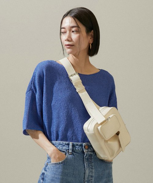 ペーパーヤーンハーフスリーブプルオーバー【吸水速乾・洗える】 吸水速乾