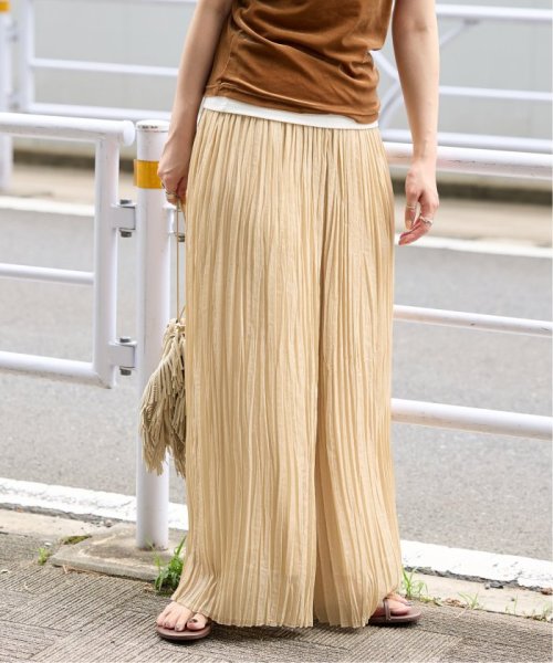 【一部WEB限定カラー】ラメ楊柳クレープパンツ 【一部WEB限定カラー】ラメ楊柳クレープパンツ 日本国内発送・最短翌日お届けの商品写真