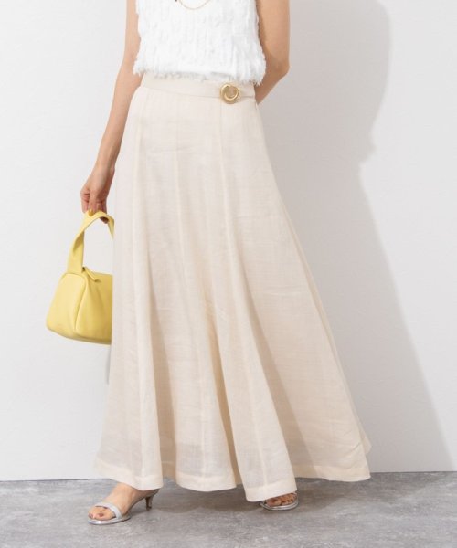 セール】ウォッシャブルラミーローンロングスカート(506305148  