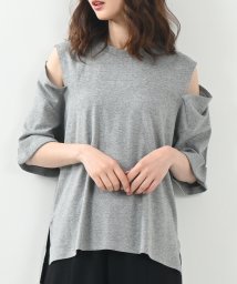 felt maglietta/ショルダーオープン半袖Tシャツ/506353020