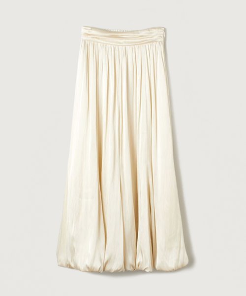 サテンドレープバルーンスカート アプワイザー　リッシェ/シアーシャツ×ラメニットワンピースセット D1598169480(12155円)