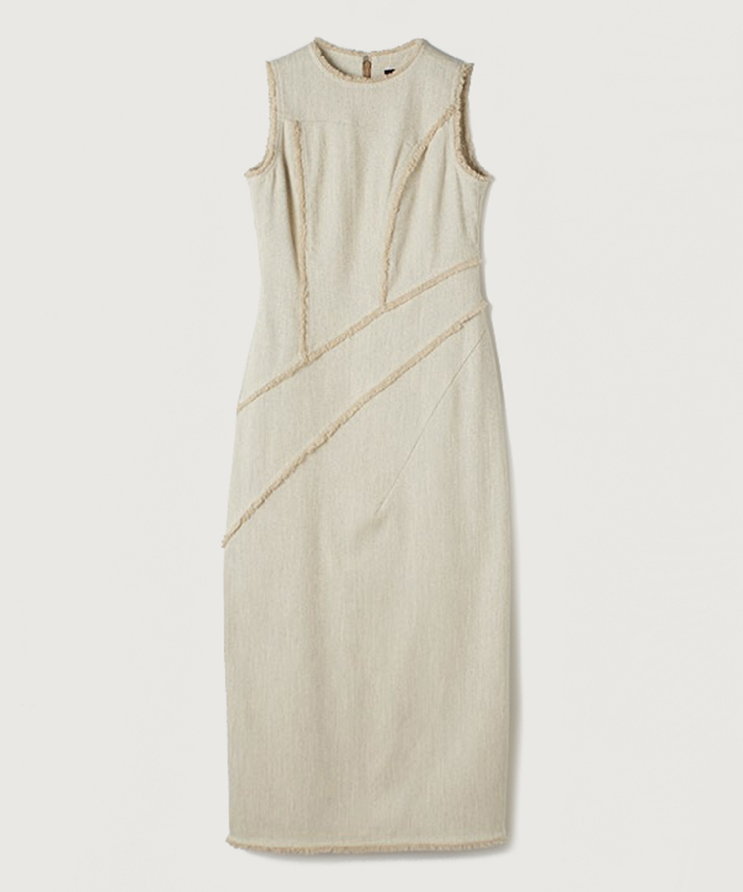 カーヴイングシームツイードワンピース アニュアンス anuans カーヴィングシームツイードワンピース