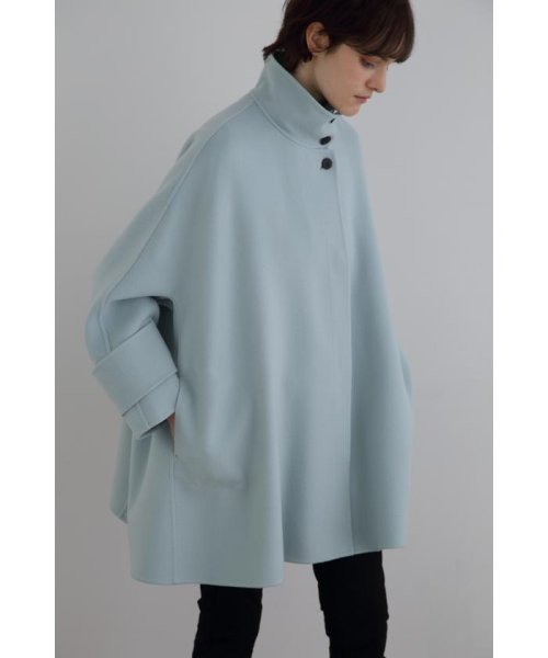 LE 垂れ下がっ PHIL ルフィル ソフトウールリバーコート ポンチョ 