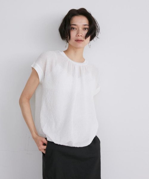 シアーサッカープルオーバー 