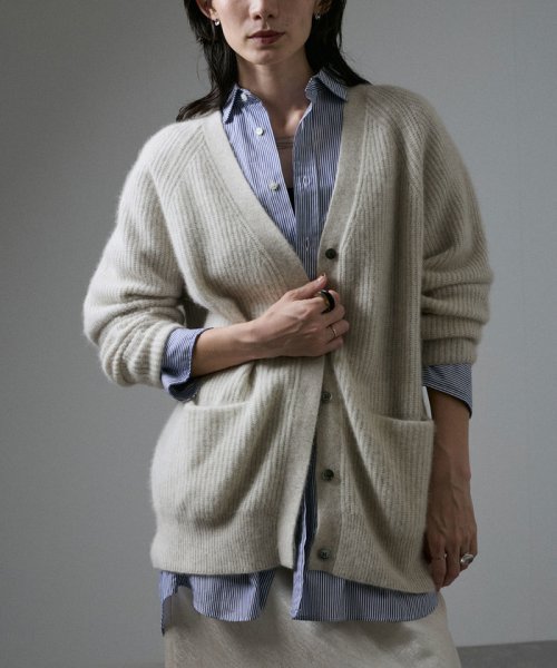 FOX WOOL片畦Vネックニットカーディガン R1676269455(12870円)