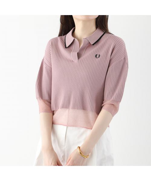 FRED PERRY Sheer Trim Knitted Shirt FRED PERRY Sheer Trim Knitted Shirt
