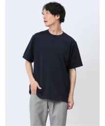 TAKA-Q/ふくれジャガード クルーネック半袖Tシャツ/506360331