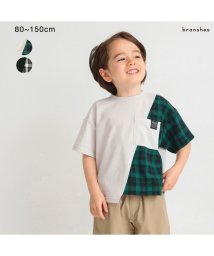 BRANSHES/異素材切り替え半袖Tシャツ/506361225
