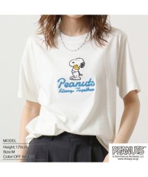  PEANUTS/スヌーピー ピーナッツ Tシャツ 半袖 刺繍 ウッドストック SNOOPY PEANUTS/506057517