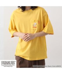  PEANUTS/スヌーピー オラフ ポケット ドロップショルダー Tシャツ 刺繍 SNOOPY PEANUTS/506057678