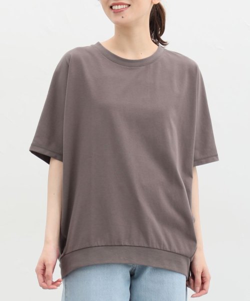 きれいめドルマンＴシャツ トップス Ｔシャツ レディース 半袖 ハニさら 接触冷感 人気・おすすめ｜使いやすい・旅行におすすめ 品質保証 全国発送 日本国内発送・最短翌日お届け