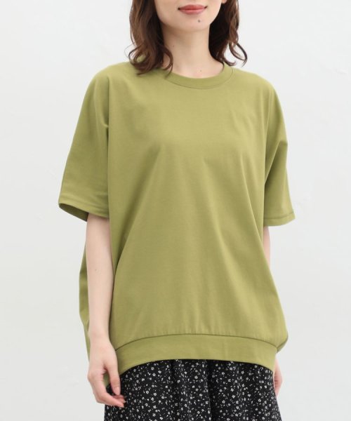 きれいめドルマンＴシャツ トップス Ｔシャツ レディース 半袖 ハニさら 接触冷感 人気・おすすめ｜使いやすい・旅行におすすめ 品質保証 全国発送 日本国内発送・最短翌日お届け