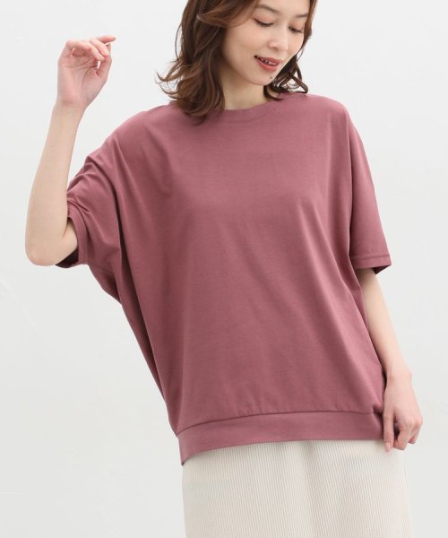きれいめドルマンＴシャツ トップス Ｔシャツ レディース 半袖 ハニさら 接触冷感 人気・おすすめ｜使いやすい・旅行におすすめ 品質保証 全国発送 日本国内発送・最短翌日お届け