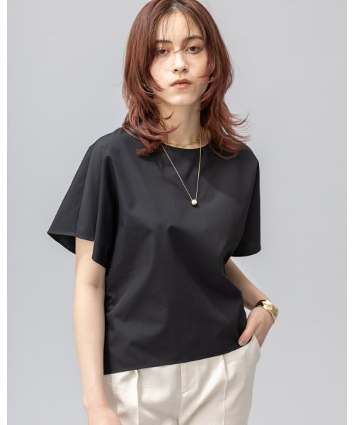 【洗える／UVケア／接触冷感／SETUP可能】ブロード素材フレンチブラウス  L1281299296(9724円)