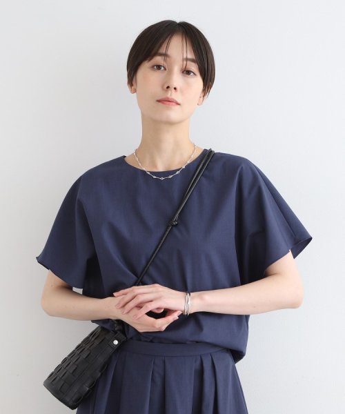 【洗える／UVケア／接触冷感／SETUP可能】ブロード素材フレンチブラウス  L1281299296(9724円)