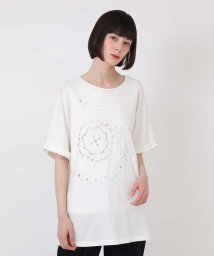 HIROKO BIS/カットワーク刺繍デザインTシャツ /洗濯機で洗える/506369990