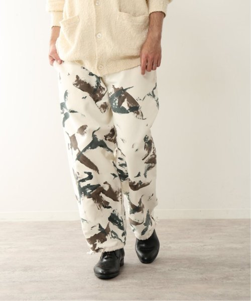 《予約》【FOLL / フォル】hand painted camo work pants FOLL