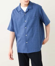 a.v.v (MEN)/メランジオープンカラーシャツ 5分袖/506222712