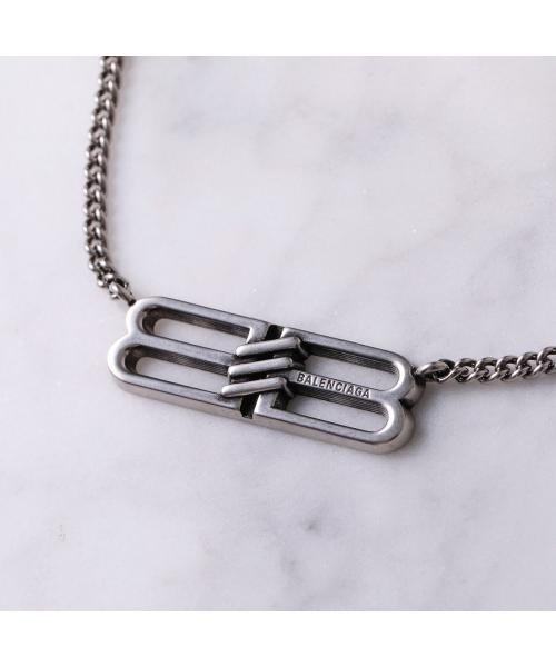 BALENCIAGA ネックレス BB ICON 696223 TZ99I BBロゴ チェーン BB BALENCIAGA ネックレス ICON TZ99I BBロゴ