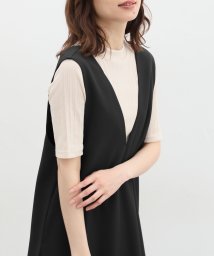 CINEMA CLUB/半袖ハイネックＴシャツ トップス Tシャツ カットソー レディース 白 黒 シンプル /506392013