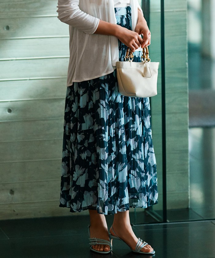 洗える】Ratti シャドーフラワープリント スカート(506392148)｜阪急