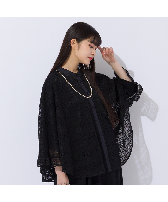 ブラック系｜シャツ・ブラウス｜Liliane Burty(Lサイズ