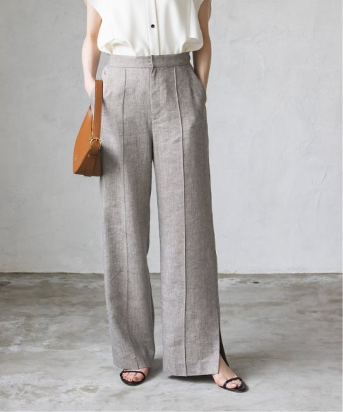 ラメリネンワイドパンツ 